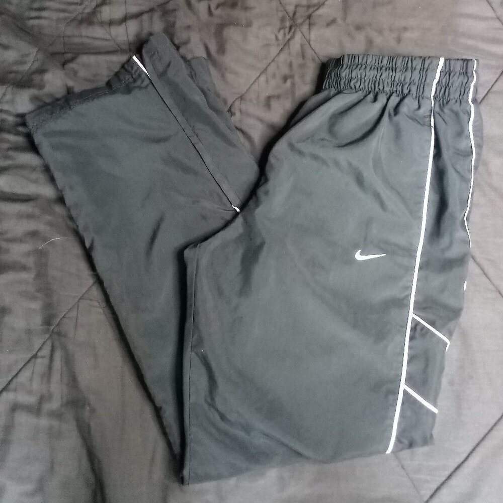 Vintage Y2K Nike Striped Mesh Lined Wind Pants Joggers Trainers